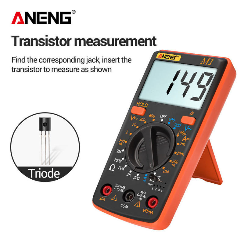 ANENG M1 Ψηφιακό πολύμετρο esrMeter Multimetro Tester True Rms Digital Multimeter Testers Multimeter Richmeters Dmm 400a 10A
