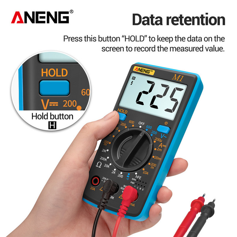 ANENG M1 Ψηφιακό πολύμετρο esrMeter Multimetro Tester True Rms Digital Multimeter Testers Multimeter Richmeters Dmm 400a 10A