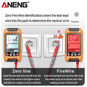 ANENG SZ01 SZ02 Автоматичен цифров дисплей Мултицет Интелигентен универсален измервателен уред против изгаряне Инструмент за поддръжка на електротехник