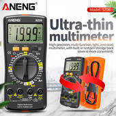 Multimetru digital SZ08 Depozitare ultra-subțire Multimetro profesional Voltmetru automat AC DC 220V Testere de mână de rezistență