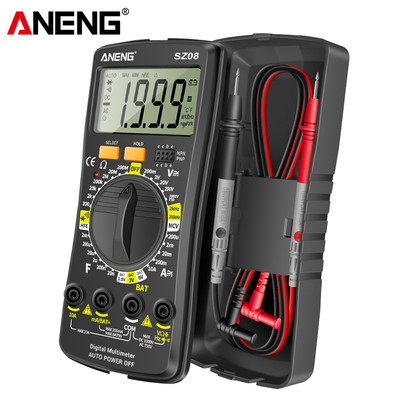 Multimetru digital SZ08 Depozitare ultra-subțire Multimetro profesional Voltmetru automat AC DC 220V Testere de mână de rezistență
