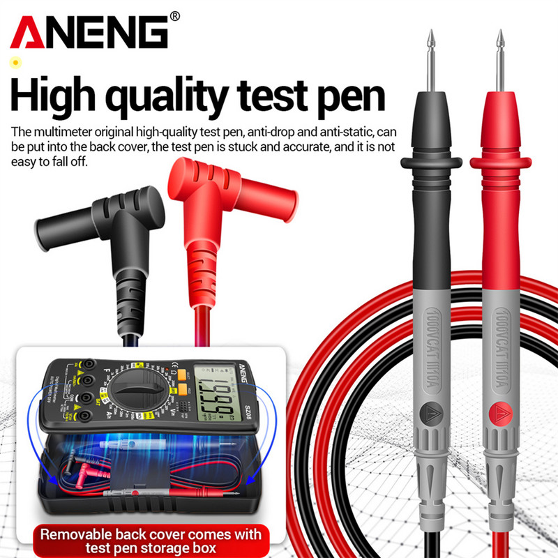 Multimetru digital SZ08 Depozitare ultra-subțire Multimetro profesional Voltmetru automat AC DC 220V Testere de mână de rezistență