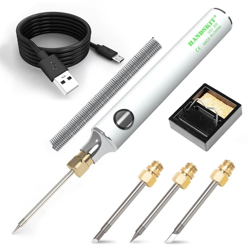 Fier de lipit USB Fier de lipit electric 8W 5V Fier de lipit cu regulator cu fir Kit suport de lipit