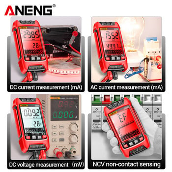 ANENG SZ02/01 Digital Multimeter Transistor Smart Testers 9999 Counts True RMS Auto Electrical Capacitance Meter Αντίσταση θερμοκρασίας