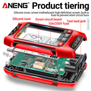 ANENG SZ02/01 Digital Multimeter Transistor Smart Testers 9999 Counts True RMS Auto Electrical Capacitance Meter Αντίσταση θερμοκρασίας