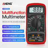 ANENG AN8205C Multimetru digital AC/DC Ampermetru Volt Ohm Tester Multimetro cu termocuplu LCD Iluminare de fundal portabil