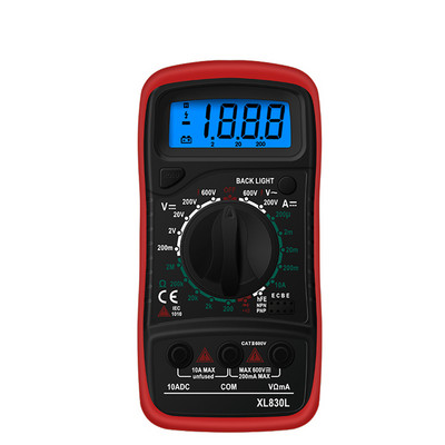 ANENG AN8205C skaitmeninis multimetras kintamosios srovės / nuolatinės srovės ampermetras voltų omų testeris multimetras su termoporos LCD foniniu apšvietimu, nešiojamas