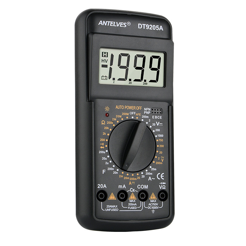 Multimetru profesional AC DC Tensiune curent Indicator Rezistență Capacitate HFE Diode Tester Multimetru digital cu sonerie