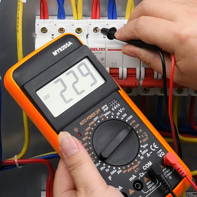 MY9205A digitālā multimetra testera rokasgrāmata diapazona sprieguma mērītājs True RMS tranzistoru testeris elektriķa instrumentu mērinstrumenti