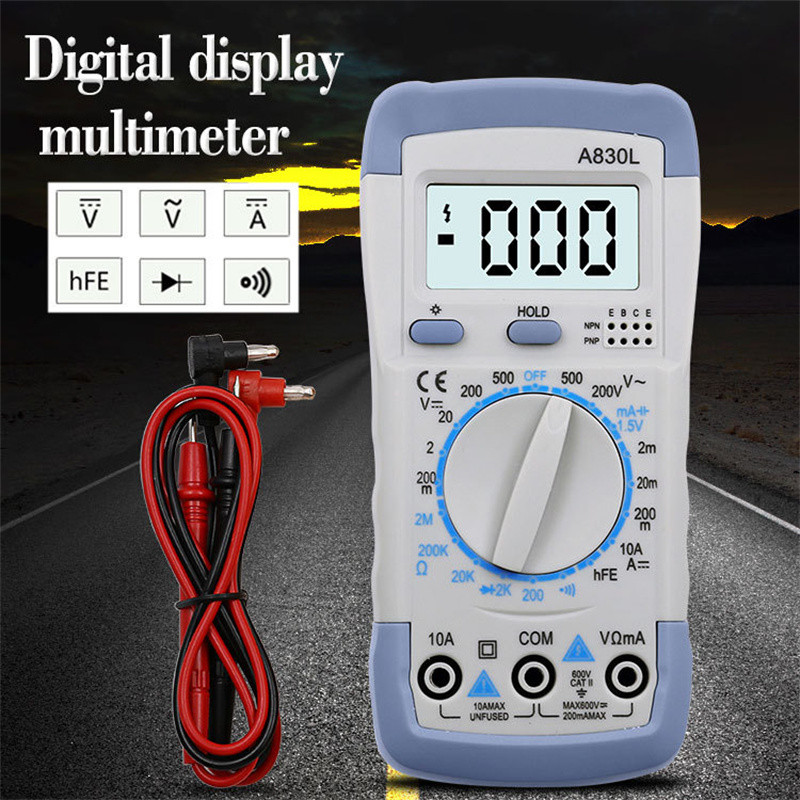 Ručni A830L LCD digitalni multimetar AC DC napon Dioda Multitester frekvencije Tester struje DT830B Digitalni multimetar