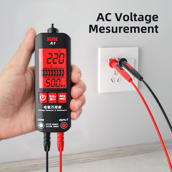 Цифров мултицет True RMS Smart Pen Multimetro DC AC Voltage Tester NCV Meter Resistance Ohmmeter Безконтактен FireWire тестер