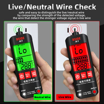 Ψηφιακό πολύμετρο True RMS Smart Pen Multimetro DC AC Voltage Tester NCV Meter Resistance Ohmmeter Non-Contact FireWire Tester