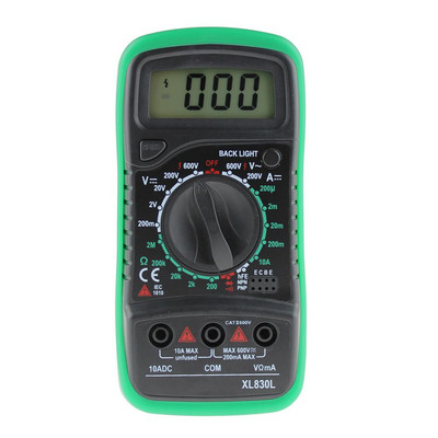 DT9208A Multimetru digital LCD profesional ampermetru portabil electric Voltmetru Rezistenta Capacitate Tester AC DC