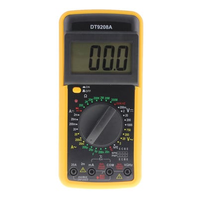 DT9208A Multimetru digital LCD profesional ampermetru portabil electric Voltmetru Rezistenta Capacitate Tester AC DC