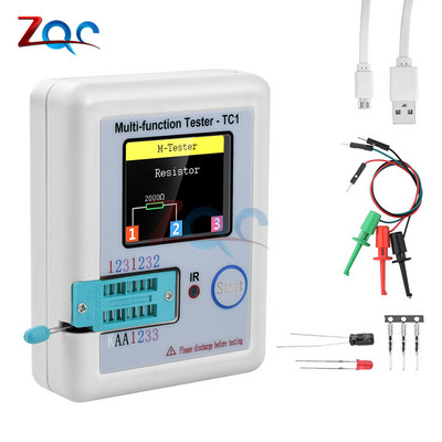 LCR-TC1 1.8" TFT LCD zaslon Multi-meter Tranzistor Tester Dioda Trioda Kondenzator Otpor Test Meter ESR LCR NPN PNP MOSFET COD