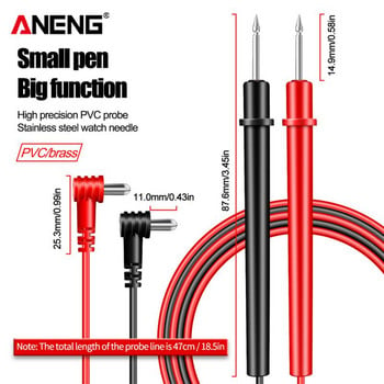 ANENG AN101 Мини цифров мултицет Multimetro тестер DC/AC напрежение ток Lcr метър джобни професионални тестери с тестов кабел