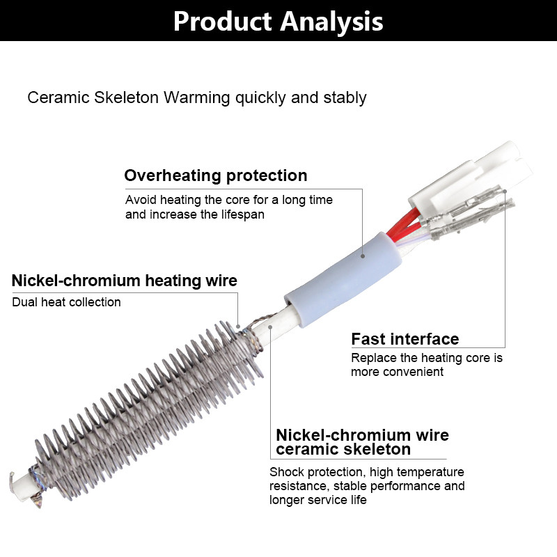 QUICK 857DW+ 957DW+ 706W karstā gaisa pistoles pārtīšanas lodēšanas stacija sildīšanas serde A1147