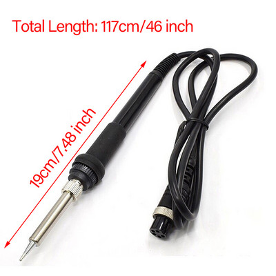 5 lyuk/5 tűs forrasztó fogantyú forrasztóállomás vasceruza csere HAKKO 936 937 898D elektromos vasalókhoz