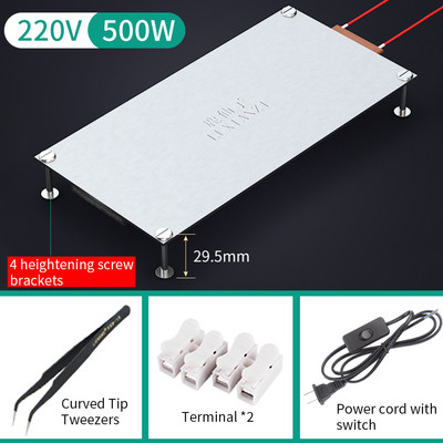 LUXIANZI 200/300/400W PTC Placă de încălzire Chip BGA Bile de lipit Split Aluminiu Led Stație de dezlipire Instrument pentru bordul de demolare