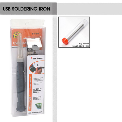 Pārnēsājams USB lodāmurs Profesionālie elektriskie sildīšanas instrumenti Pārstrādājiet ar indikatora gaismas roktura metināšanas pistoles BGA remonta rīku