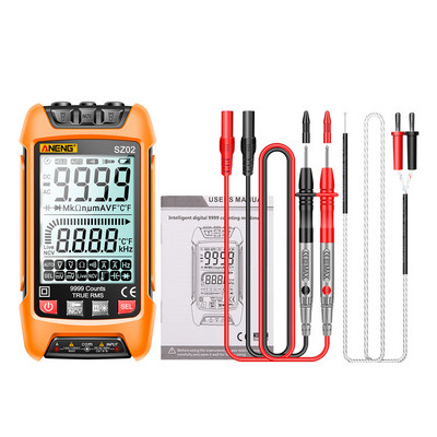 Έξυπνο ψηφιακό πολύμετρο True RMS Auto Electrical Capacitance Meter AC DC Voltage Resistance Transistor Testers Electrician Tool