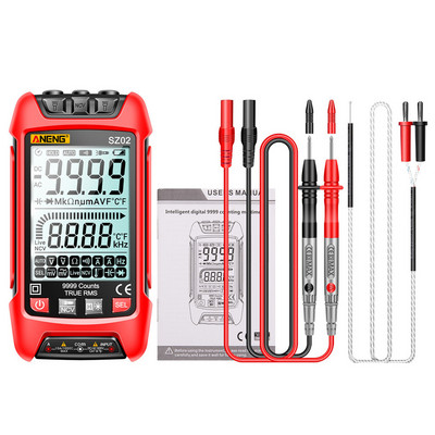 Έξυπνο ψηφιακό πολύμετρο True RMS Auto Electrical Capacitance Meter AC DC Voltage Resistance Transistor Testers Electrician Tool