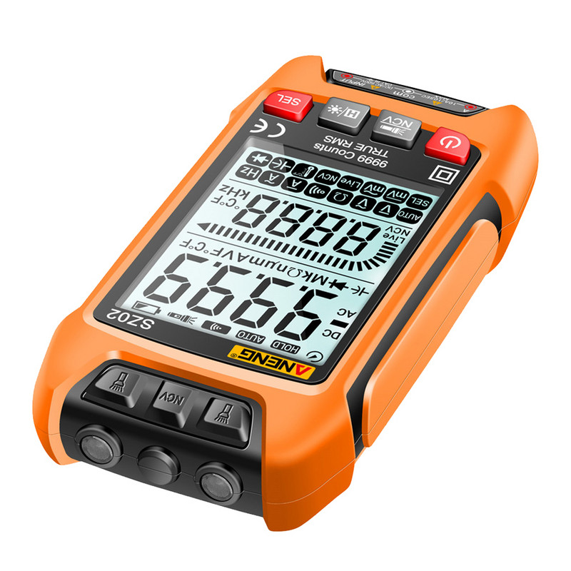 Έξυπνο ψηφιακό πολύμετρο True RMS Auto Electrical Capacitance Meter AC DC Voltage Resistance Transistor Testers Electrician Tool