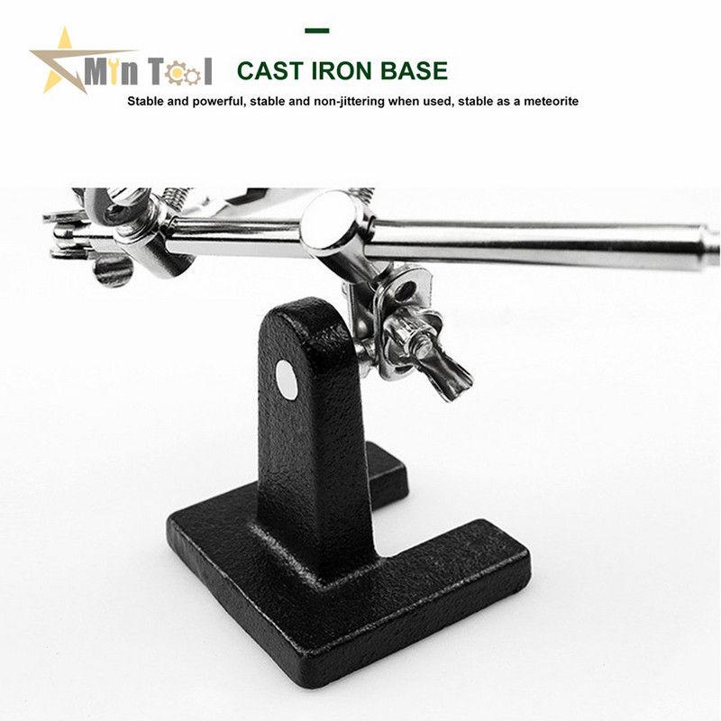 Metināšanas lodēšanas palielināmais stikls ar LED gaismu 3 X 4,5 X 25 X objektīva palīgskava Lupa, darbvirsmas palielinātājs, trešais rokas rīks