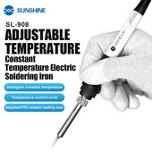 SUNSHINE SL-908 110V 220V 60W Elektrinis lituoklis 908 Reguliuojamos temperatūros lituoklis Su kokybišku lituokliu.