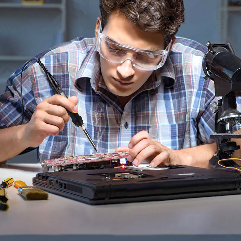 JCD 80W elektriskais lodāmurs 110V 220V temperatūras regulējams LCD metināšanas lodāmura komplekts mājas remonts lodāmura rīki