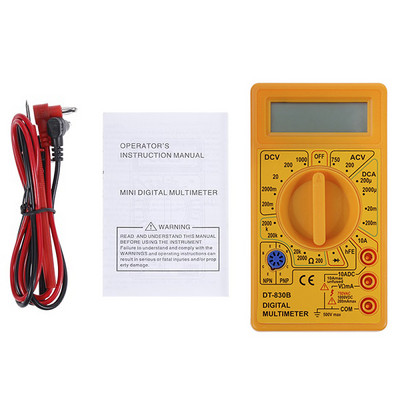 LCD digitalni multimetar AC/DC 750/1000V digitalni mini ručni multimetar za voltmetar ampermetar ohm tester metar sa sondom