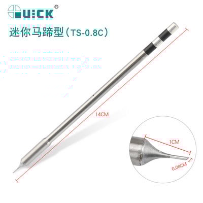 Vârf de fier de lipit fără plumb QUICK TS1200A Instrument stilou de sudură TSS02-SK TSS02-I TSS02-1C TSS02-J TSS02-KK Vârf de fier de sudură