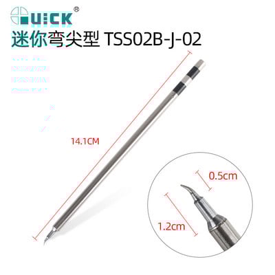 Vârf de fier de lipit fără plumb QUICK TS1200A Instrument stilou de sudură TSS02-SK TSS02-I TSS02-1C TSS02-J TSS02-KK Vârf de fier de sudură