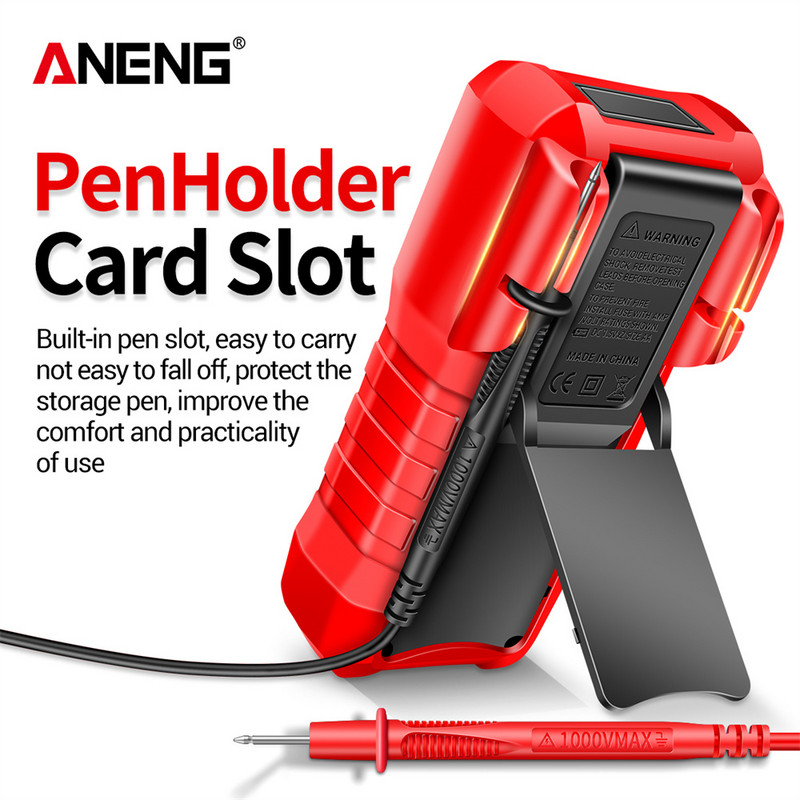 2000 de numărători Multimetru Rezistență diodă Capacitate Tester multimetru digital inteligent portabil Tensiune DC AC Unelte alimentate cu baterii