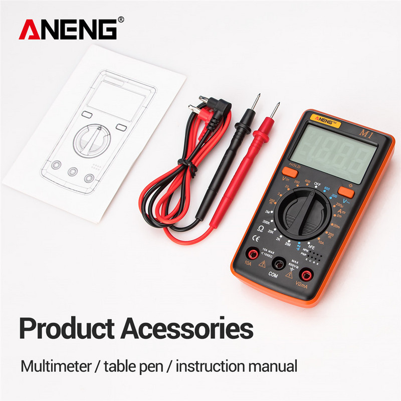 M1 Mini Smart digitális multiméter Esr mérő multiméter teszter True Rms digitális multiméter tesztelők több mérő