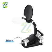 Hegesztő kiegészítő kapocs nagyító elektromos áramkör javítás hegesztővas konzol Állítható nagyító forrasztó bilincs