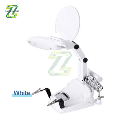 Hegesztő kiegészítő kapocs nagyító elektromos áramkör javítás hegesztővas konzol Állítható nagyító forrasztó bilincs