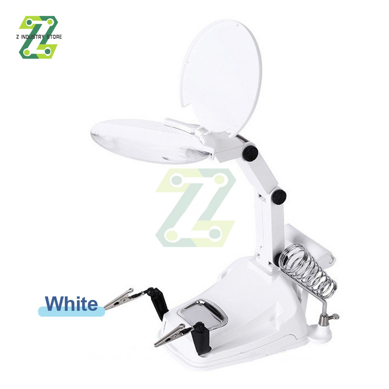 Hegesztő kiegészítő kapocs nagyító elektromos áramkör javítás hegesztővas konzol Állítható nagyító forrasztó bilincs