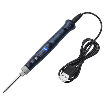 Преносим USB поялник Електрически инструменти за нагряване Преработка със светлинен индикатор Дръжка Заваръчен пистолет BGA Инструмент за ремонт на електроника