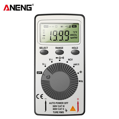 ANENG AN101 Mini multimetru digital DC/AC Ampermetru de capacitate Tester voltmetru Multimetro portabil Test profesional digital