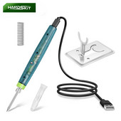 8 W-os USB forrasztópáka készlet, állítható hőmérsékletű kerámia magfűtés, hordozható otthoni hegesztési forrasztószerszámok