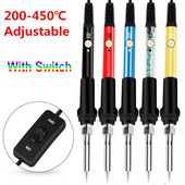 60 W regulējams lodāmurs ar slēdzi, pārnēsājams skārda metinātājs ar pastāvīgu temperatūru deglis mehāniskās darbnīcas rīki lietošanai mājās