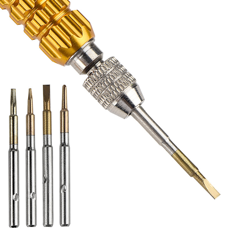 JCD prijenosni 8 u 1 odvijač u stilu aluminijske olovke Višenamenski alat Precizni komplet alata za popravak mobilnog telefona Set odvijača Bitovi