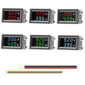 Kiváló minőségű DC 100V 10A Voltmérő Ampermérő Kék + Piros LED Amper Dupla digitális Voltmérő műszer