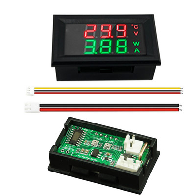 Kiváló minőségű DC 100V 10A Voltmérő Ampermérő Kék + Piros LED Amper Dupla digitális Voltmérő műszer