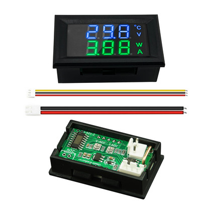 Kiváló minőségű DC 100V 10A Voltmérő Ampermérő Kék + Piros LED Amper Dupla digitális Voltmérő műszer