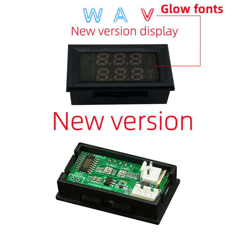 Kvaliteetne DC 100V 10A Voltmeeter Ampermeeter Sinine + Punane LED Amp Kahe digitaalse voltmeetri näidik