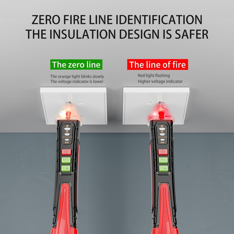 Elektromos toll nagy pontosságú indukált elektromos teszter toll Elektroszonda csavarhúzó szonda fényfeszültség teszter érzékelő teszttoll