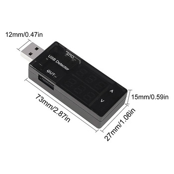 USB тестер за зарядно устройство Доктор Измервател на ток на напрежение Волтметър Амперметър Тестер за капацитет на батерията Детектор за мобилна мощност