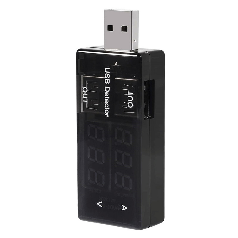 USB тестер за зарядно устройство Доктор Измервател на ток на напрежение Волтметър Амперметър Тестер за капацитет на батерията Детектор за мобилна мощност